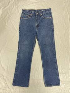 古着 1830 W32 デニム パンツ ビンテージ 80 70 60 USA vintage リーバイス Levi's ジーンズ 517 オレンジ ダメージ ヒゲ 