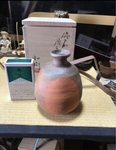  посуда для сакэ. бог sama Bizen Nakamura шесть .. популярный автор Nakamura мир . красный .. дыня . самый новый продукт бутылочка для сакэ 