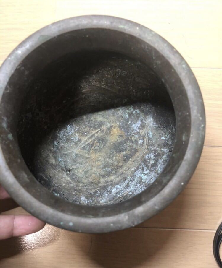 古銅千家十職中川浄益作唐銅ブロンズエフゴ建水茶道具合| JChere雅虎