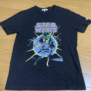 スターウォーズ Tシャツ アメコミ版絵柄 Mサイズ 黒 ブラックグローバルワークルーク ダースベイダー