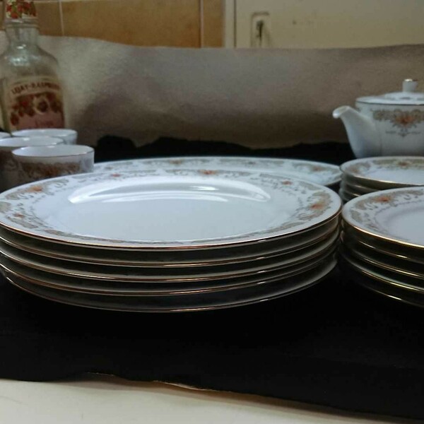 『ヴィンテージ』ノリタケ ローレンス の食器セット プレート ボール 茶碗蒸し椀 大皿 中皿 昭和レトロ