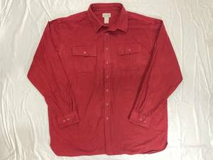 古着 1811 XXL シャミー クロス 長袖 ネル シャツ USA コットン ビンテージ オリジナル vintage 60 70 80 90 L.L.Bean エルエルビーン