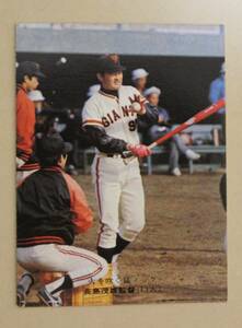 1976年 カルビー プロ野球カード 火を吹く猛ノック 長島茂雄監督 Ｎo.433