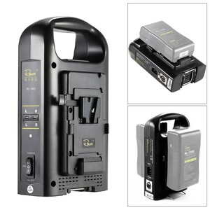 [ free shipping ] SONY V mount cam ko-da- battery correspondence 2 channel dual charger ROLUX RL-2KS