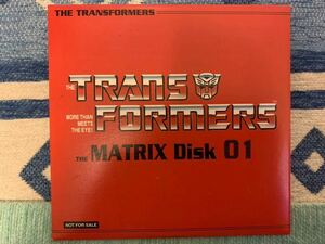 PS2ソフト非売品DVD トランスフォーマー THE MATRIX Disk 01 非売品 送料込み Transformers not for sale DISC TAKARA