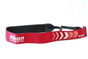 * rare *Nikon Nikon Arrow strap for PROFESSIONAL Professional records out of production embroidery red color red camera strap Camera Strap*