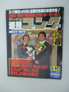 C01 週刊ゴング No.341 1991年1月10日号 国立競技場に10万人集めて戦おう！それが"俺たちの世代"の総決算だ