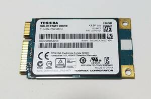 TOSHIBA DynaBook R63/P THNSNJ256GMCU SATA 6Gbs SSD (256GB / mSATA)　正常判定 中古品 送料無料　