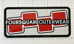 FOURSQUARE OUTERWEAR JUMBOステッカー フォースクェア アウターウエア特大ステッカー