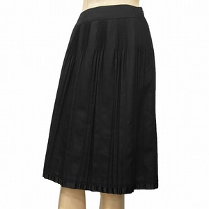 NM as good as new * Aylesbury *Aylesbury* black * small . pleat processing * satin manner trim * soft flair skirt *7 number (36 number *S)* lady's 
