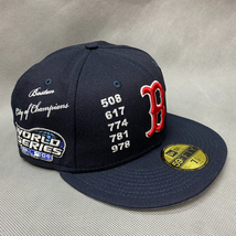 限定モデル 「7」59FIFTY ニューエラ Newera ボストン REDSOX レッドソックス 紺 MLB エリアコード AreaCode ジョージワシントン USA正規品_画像8