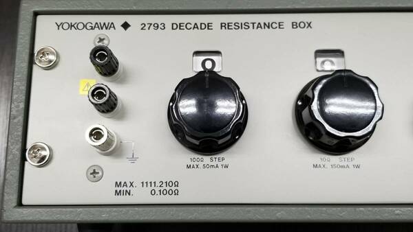 ＹＯＫＯＧＡＷＡ　２７９３０１　６ダイヤル可変抵抗器　校正・最適調整済　０．００１Ωｓｔｅｐ～１１１１．２１０Ω　２０１５年製造