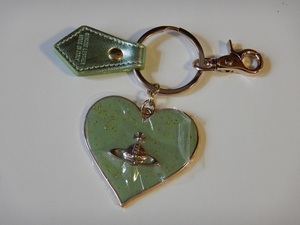  Vivienne Westwood Vivienne Westwood key holder key ring bag charm Heart leather Italy made new goods with translation 