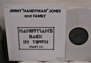 SOUL LP ▼ Jimmy Handyman Jones And Family Handyman's Back In Town (Part II) [US ORIG'77 Jen-Jillus Records SR 1000-]