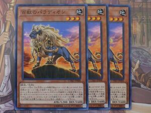 遊戯王　★ 百獣のパラディオン ★　ノーマル　3枚セット　中古品　プレイ専用　