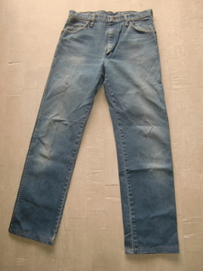 送料無料 80’s USA製 Wrangler 13MWZ 84cm×80cm 33×34 ラングラー VINTAGE デニム パンツ ジーンズ アメリカ製 米国 80年代 ンテージ 