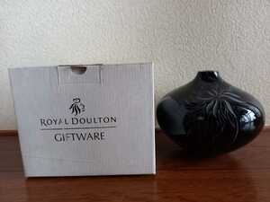  Royal Doulton цветочный бутылка основа черный 