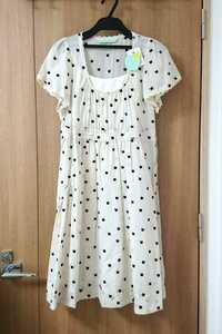  новый товар с биркой Franche Lippee franche lippee Sherry черновой .m...... One-piece .. точка кошка короткий рукав платье 