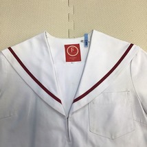 (A)F498(中古) 愛知県 治郎丸中学校 セーラー服 上下セット /L/W66/丈60/赤ライン1本/UNIFORMITO/NIKKE/半袖/夏服/制服/中学校/学生/学生服_画像3