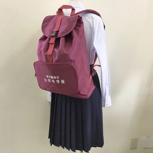 (新品) 大阪府 玉川中学校 サブバッグ(補助カバン) /リュック/体操着袋/スクールバッグ/通学カバン/学生カバン/指定/デイバッグ/校外学習