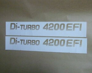 ランクル HDJ78 クォーターパネル ストライプ Di-TURBO 4200 EFI