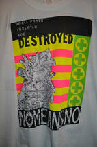 デッドストック 80年代 NOMEANSNO SMALL PARTS ISOLATED AND DESTROYED ノーミーンズノー Tシャツ_画像4