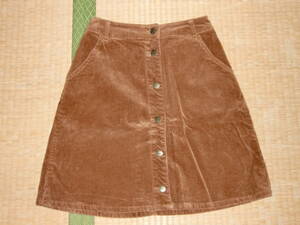 0 OLIVE des OLIVE Olive des Olive corduroy skirt 