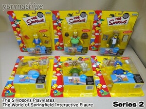  новый товар редкость!! Simpson z* серии 2 все 6 body комплект 2000 год производства Series2 Play meitsuThe Simpsons Playmates PIN PAL HOMER
