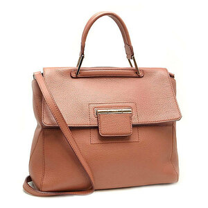 [ green shop pawnshop ] Furla (FURLA) 2WAY bag leather / Brown [ used ]