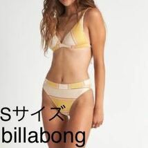 ビラボン　三角ビキニ　ハイレグ　レディースSサイズ　未使用　美品　女性用　水着　billabong 上下セット　スイムウエア_画像1