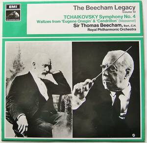 LP： チャイコフスキー 交響曲 第4番 他 / トーマス・ビーチャム指揮 ロイヤル・フイルハーモー管弦楽団 (英国輸入盤)