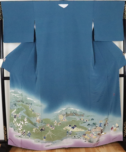 【送料無料】京加賀友禅 色留袖 正絹 田植え祭　ki25170 トールサイズ　公式行事にはお着物で