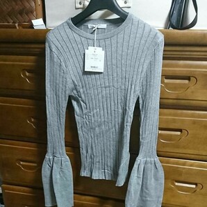 新品SLY 袖フレアリブトップス