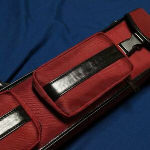 ■N&A｜6 Holes for 2B/4S Cue case - Red Nylon ox ビリヤード キューケース 新品 数量限定入荷！の画像2