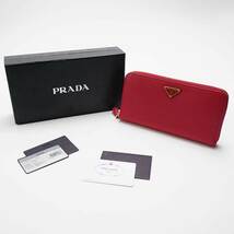 新品未使用☆プラダ【PRADA】サフィアーノ ラウンドファスナー 長財布☆箱ギャラカード付き☆_画像10