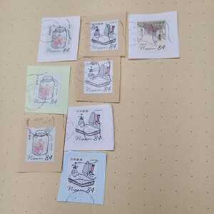  used . stamp Fumi no Hi .... mail stamp 3 kind 8 sheets 