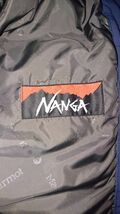 Marmotマーモット×KATO'×ナンガNANGA ダウン シャツ ネイビー S 美品_画像4