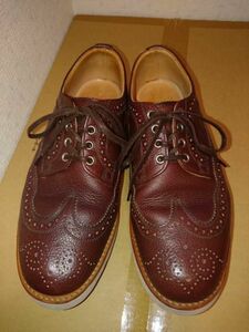 Ships general supply 別注SANDERSウイングチップuk7フルブローグtricker's