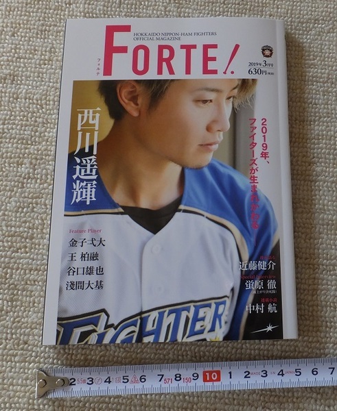 《送料無料》美品★北海道日本ハムファイターズ ファンクラブ会員誌「FORTE！」2019年3月号★西川遥輝 谷口雄也 王柏融 浅間大基