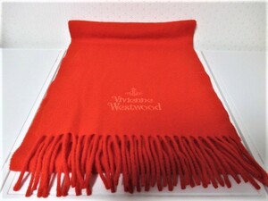 ☆Vivienne Westwood ヴィヴィアンウエストウッド ロゴ ウール 羊毛 マフラー☆新品