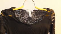 ★Ambiance Maternity★Ladies Tops アメリカレディーストップス USED IN JAPAN Black 黒　サイズS_画像3