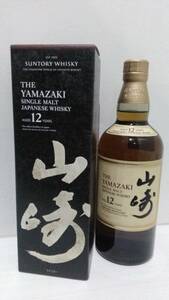 山崎12年 700ml 43度 サントリーウイスキー 1本 カートン(化粧箱 ギフト箱)付 ポイントシール2021年12月末日付 YAMAZAKI SUNTORY WHISKY