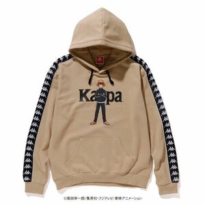 Kappa(カッパ)【UNI】Kappa × ONE PIECE Luffy Track jacket HOODIE プルオーバーパーカー フーディー ルフィ サンド S