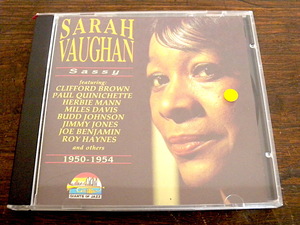 ■ SARAH VAUGHAN / Sassy ■ サラ・ヴォーン / Sassy 1950~1954