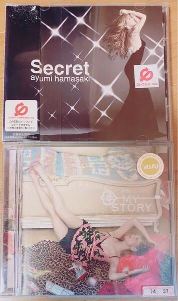 中古CDアルバム2枚セット 浜崎あゆみ「Secret」/「MY STORY」
