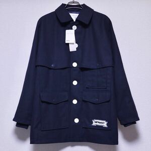 新品 GU KIM JONES WOOL WORK JACKET Size S ジーユー キムジョーンズ ウール ワークジャケット Navy ネイビー 紺色 06AW 18AW CONTROVERSY