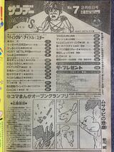 週刊少年サンデー 1991年7号 らんま1/2/高橋留美子 今日から俺は/西森博之 虹色とうがらし/あだち充 機動警察パトレイバー うしおととら_画像3