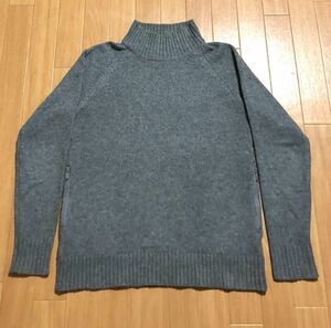 UNDERCOVER 15awta-toru шея свитер с высоким воротником шерсть вязаный боковой карман Zip 