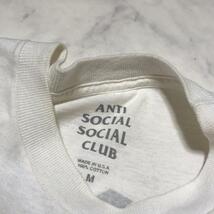 ★anti social social club★アンチソーシャル 半袖 絵文字 顔文字 プリント 半袖 Tシャツ 白 ホワイト size M コットン 管:B:01_画像5