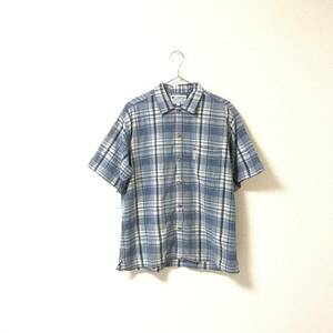 ★Columbia コロンビア★メンズ チェック柄 半袖 コットン ボタン留め シャツ 春夏 size S